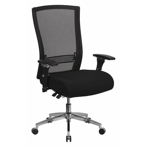Flash Furniture Hercules Office Chair, Black Back, 28-1/2 in W 25" L 47-1/2" H - GO-WY-85H-GG