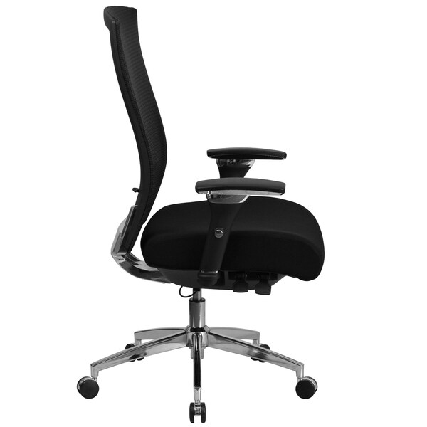 Flash Furniture Hercules Office Chair, Black Back, 28-1/2 in W 25" L 47-1/2" H - GO-WY-85H-GG