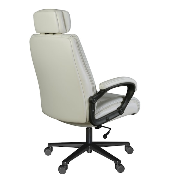 Regency DuraForce Big & Tall Ergonomic Executive Office Chair, 400 lbs Support, Cream - DUR001CR