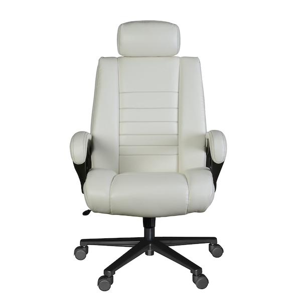 Regency DuraForce Big & Tall Ergonomic Executive Office Chair, 400 lbs Support, Cream - DUR001CR