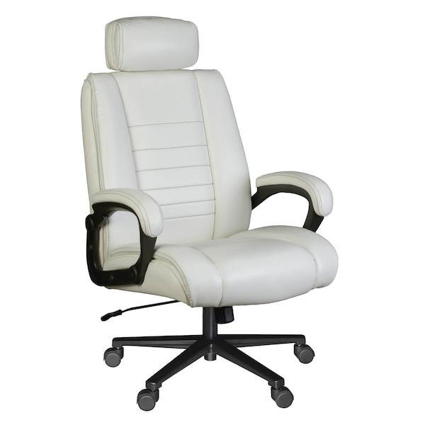 Regency DuraForce Big & Tall Ergonomic Executive Office Chair, 400 lbs Support, Cream - DUR001CR