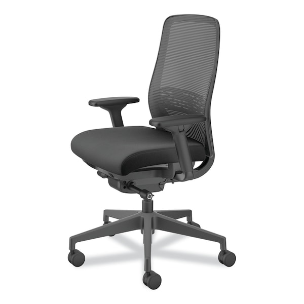 Hon Nucleus Series Recharge Task Chair, Supports Up to 300 lb, 16.63 to 21.13 Seat Height, Black - HONNR12SAMC10BT