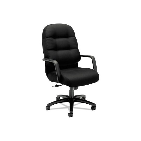 Hon HON Pillow-Soft Executive Chair - High Back - Fabric - Black - 2090 Series - HON2091CU10T