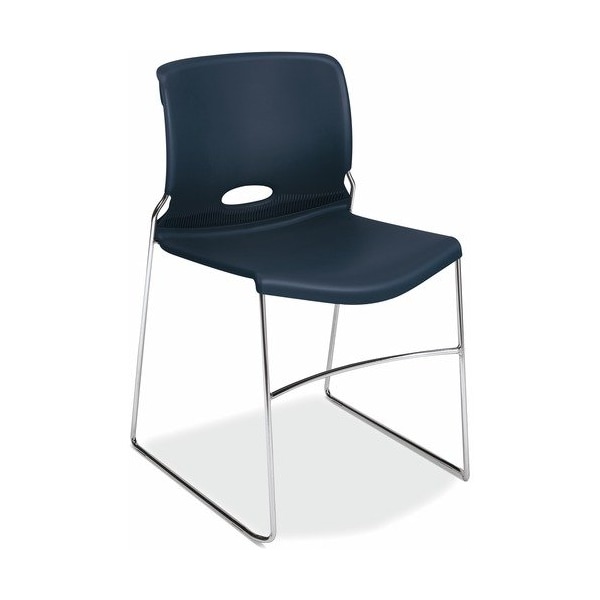 Hon HON 4041RE, OLSON STACKER HIGH DENSITY CHAIR, REGATTA SEAT/REGATTA BACK, CHROME BASE, 4PK - HON4041RE