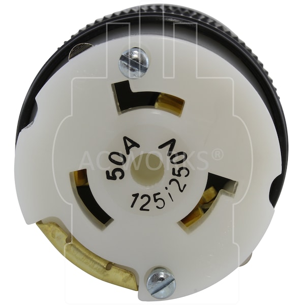 Ac Works NEMA SS2-50R 50A 125/250V 4-Prong Locking Female Connector Assembly - AS-SS250R