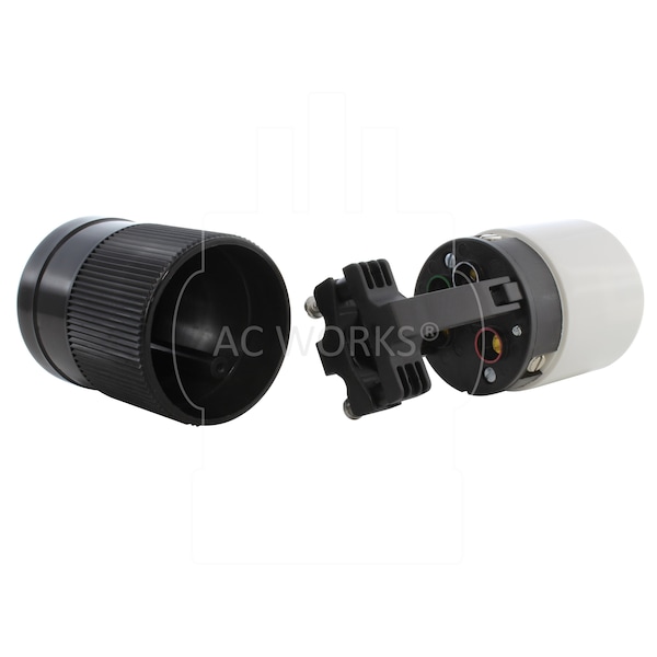 Ac Works NEMA SS2-50R 50A 125/250V 4-Prong Locking Female Connector Assembly - AS-SS250R