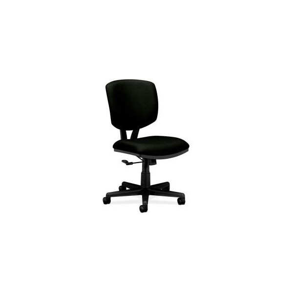 Hon HON Volt Armless Task Chair Black Polyester - HON5701GA10T