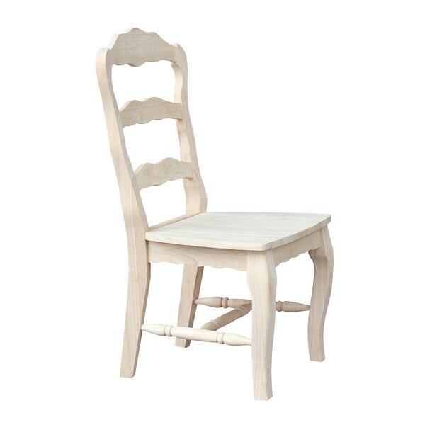 Whitewood Industries Set of 2 Versailles Side Chairs, Unfinished - C-920P