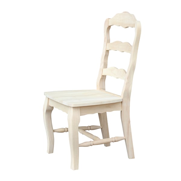Whitewood Industries Set of 2 Versailles Side Chairs, Unfinished - C-920P