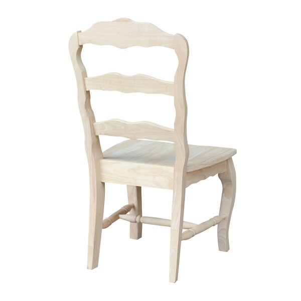 Whitewood Industries Set of 2 Versailles Side Chairs, Unfinished - C-920P