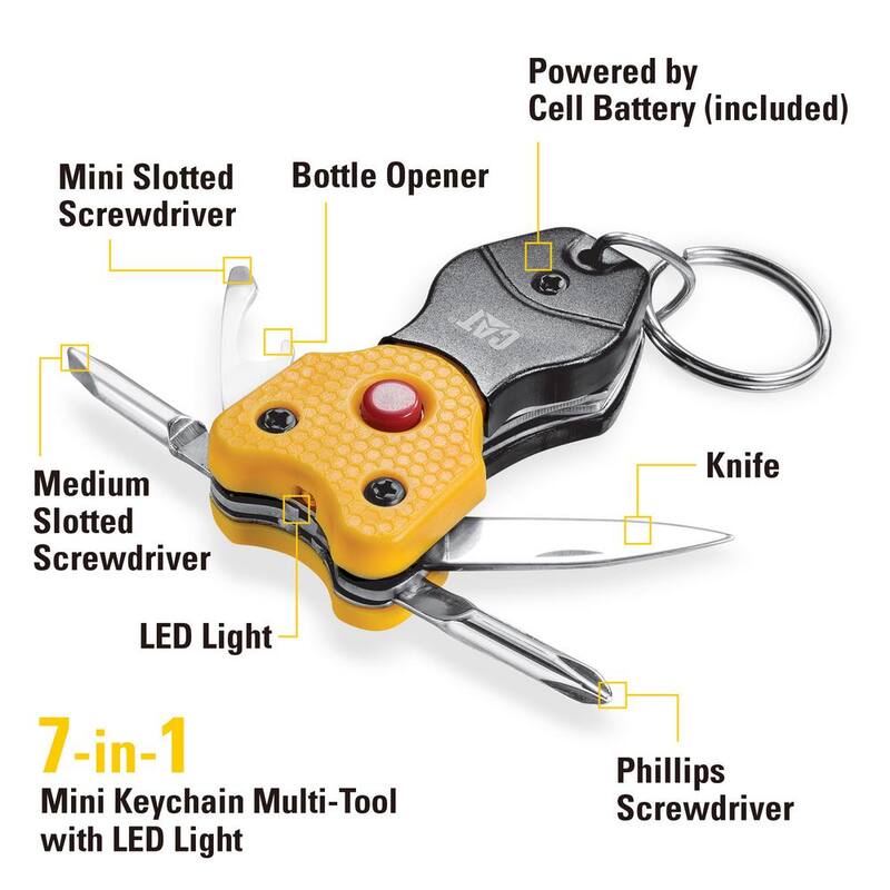 CAT XL Multi-Tool and Multi-Tool Key Chain with Light Gift Box Set (2-Piece) - 240240