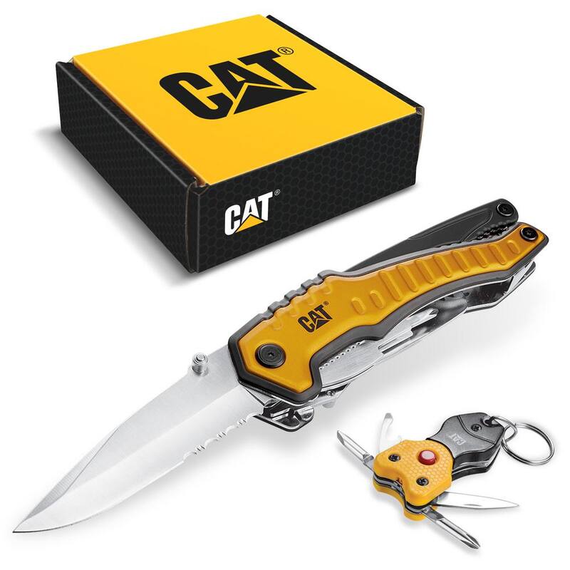 CAT XL Multi-Tool and Multi-Tool Key Chain with Light Gift Box Set (2-Piece) - 240240