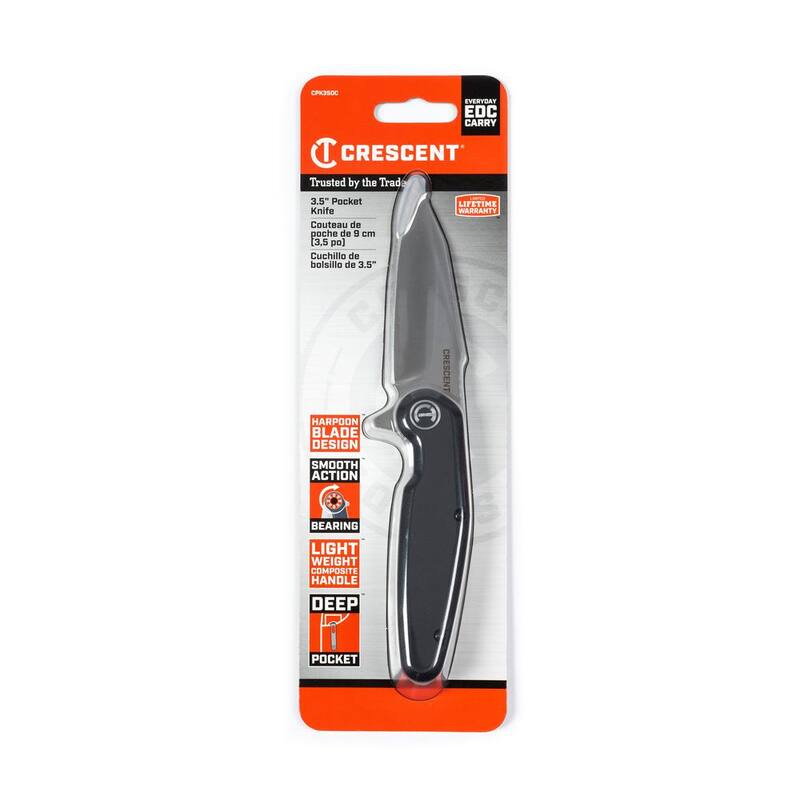 Crescent 3.5 in. Tradesman EDC Knife with Composite Handle - CPK350C