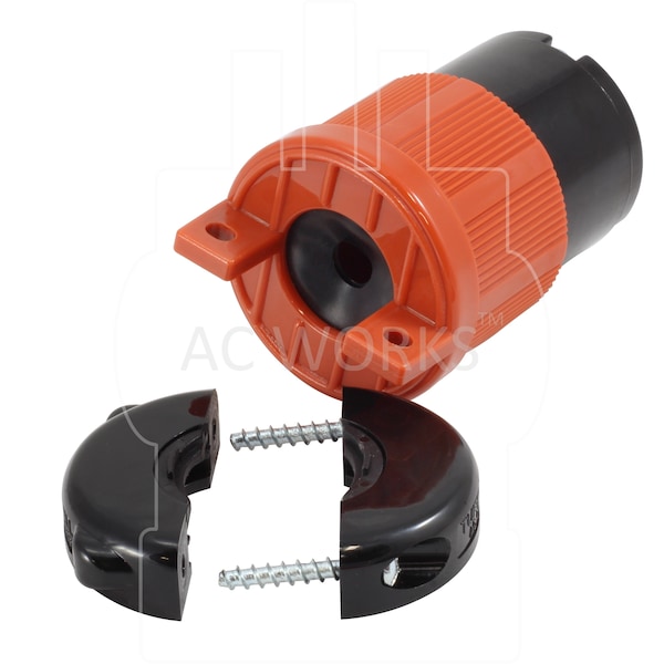 Ac Works NEMA L5-30R 30A 125V 3-Prong Locking Female Connector with UL, C-UL Approval - ASL530R