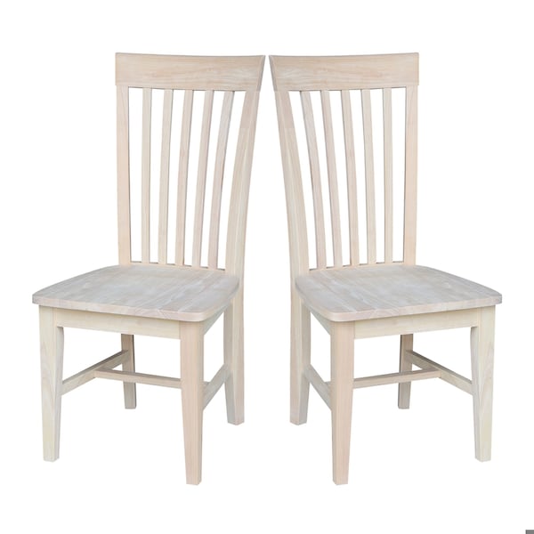 Whitewood Industries Chairs, Wood Back, 40 W 22 H - C-465P