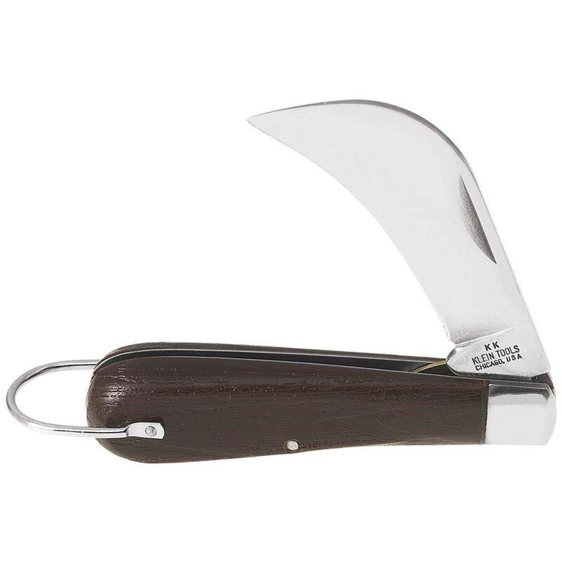 Klein Tools 2-5/8 in. Carbon Steel Hawk Bill Blade Folding Knife - 1550-4