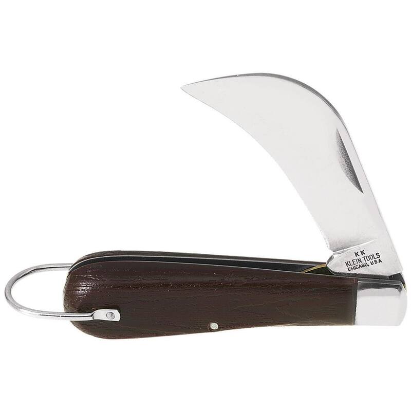 Klein Tools 2-5/8 in. Carbon Steel Hawk Bill Blade Folding Knife - 1550-4