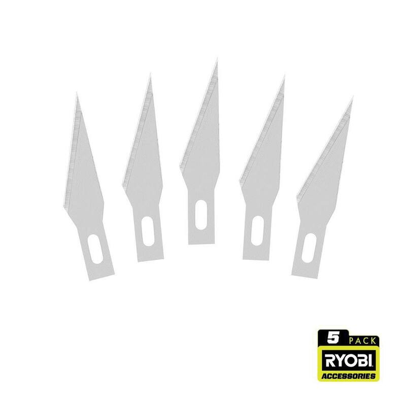 RYOBI #11 Steel Precision Hobby Knife Replacement Utility Knife Blades (5-Piece) - RHCKB5011