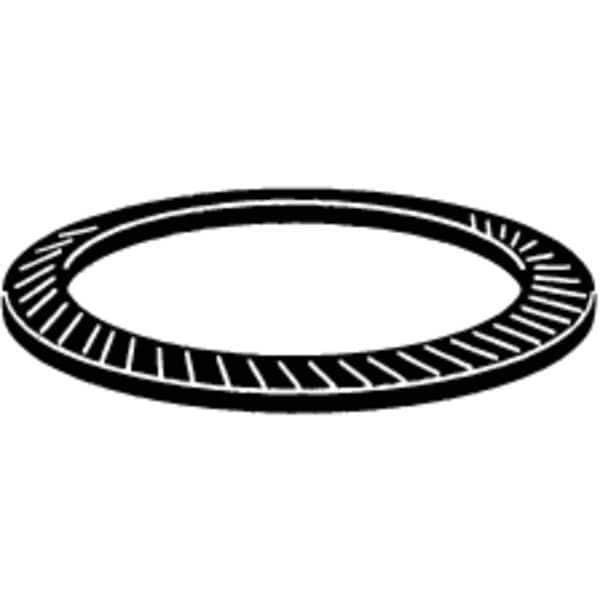 Zoro Select Disc Spring, 0.8mm Thick, Steel, PK100 - M36395.080.0001