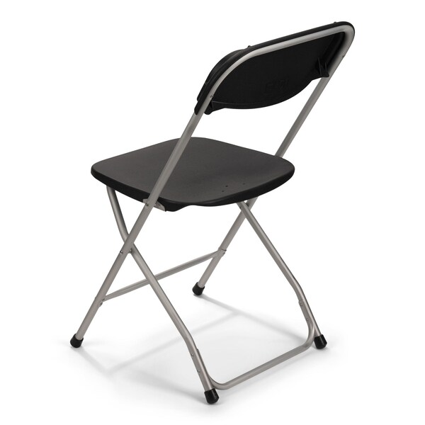 Atlas Commercial Products TitanPRO Aluminum Plastic Folding Chair, Black - PFC2-ALUM-BK