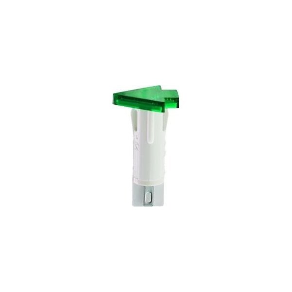 Lámparas indicadoras en panel Rafi, lámpara de señal neón verde de 10 mm - 1.69.507.158/1502