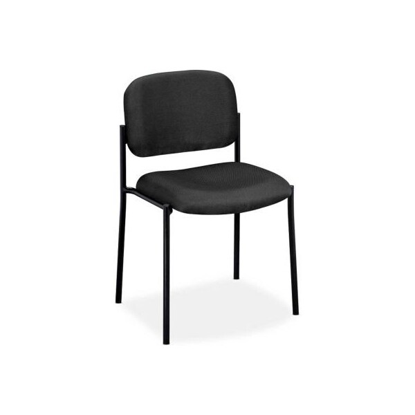 Hon basyx by HON Stacking Armless Guest Chair - Fabric - Charcoal - BSXVL606VA19
