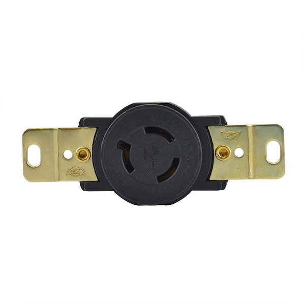 Superior Electric Twist Lock Wall Mount Electrical Receptacle, 3P 15A 250V - NEMA L6-15R - YGP030F