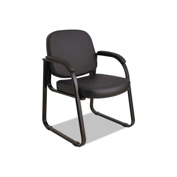 Alera Alera Reception Guest Chair - Vinyl - Black - RL43C16