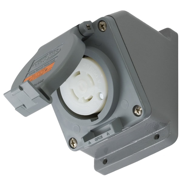 Hubbell 30A Watertight Twist-Lock Receptacle 3P 4W 125/250VAC - HBL2710SW