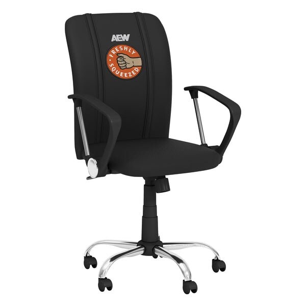 Dreamseat Curve Task Chair with AEW Orange Cassidy Freshly Squeezed Logo - XZOCCURVE-PSAEW0014