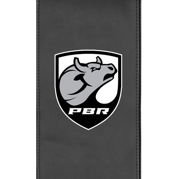 Dreamseat Xpression Pro Gaming Chair with Professional Bull Riders Bull Head Shield Logo - XZXPPRO032-PSPBR0005A