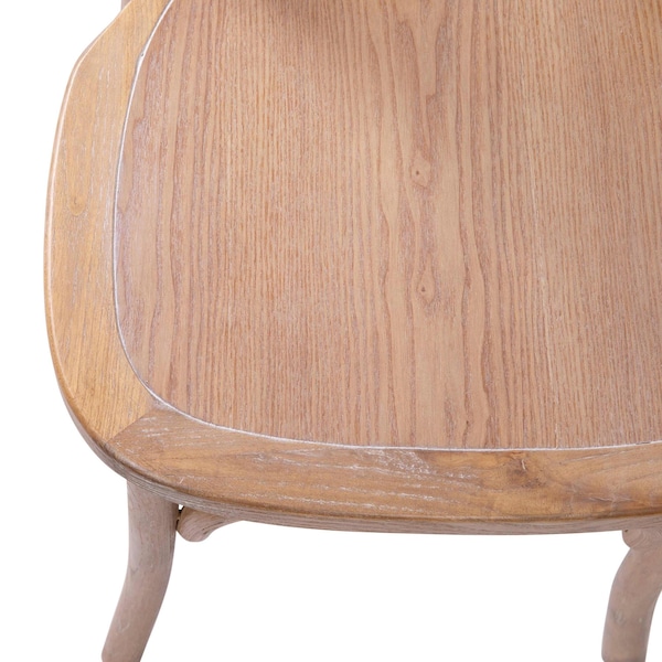 Flash Furniture Advantage Medium With White Grain X-Back Chair - X-BACK-MEDWHT