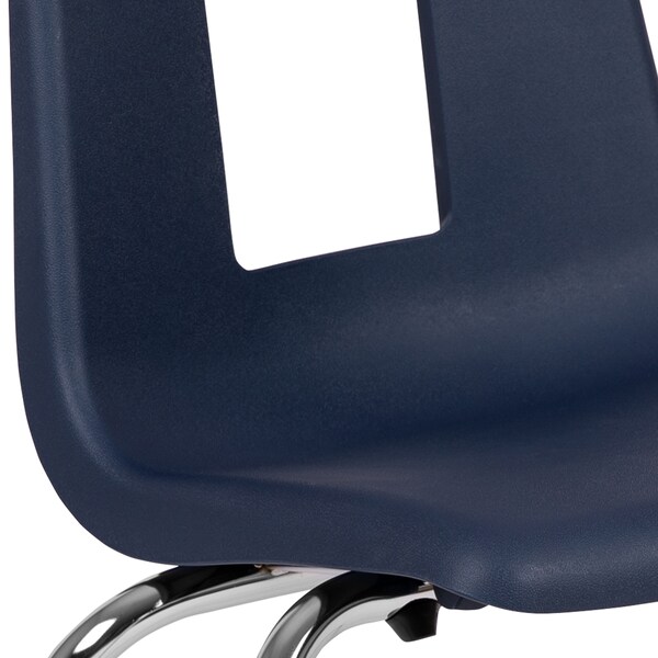 Flash Furniture Advantage Navy Student Stack School Chair, 16", PK4 - ADV-SSC-16NAVY-4