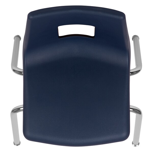 Flash Furniture Advantage Navy Student Stack School Chair, 16", PK4 - ADV-SSC-16NAVY-4