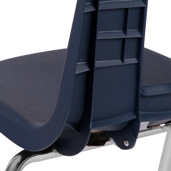 Flash Furniture Advantage Navy Student Stack School Chair, 16", PK4 - ADV-SSC-16NAVY-4