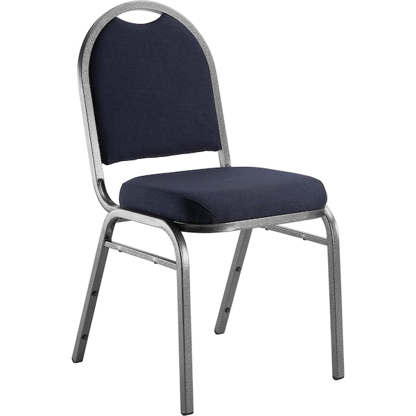National Public Seating Stacking Chair, 9200 Series, Fabric Blue - 9254-SV
