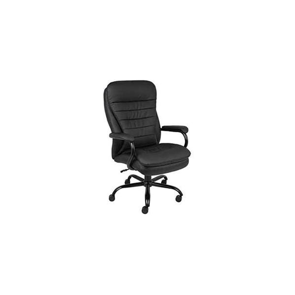 Global Industrial Big & Tall Executive Chair, Caresoft Upholstery, Black - 277374