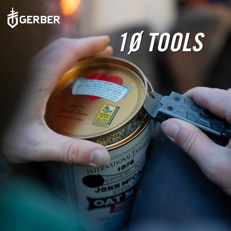 Gerber Lockdown Pry 10-Piece Multi-Tool Grey - 30-001593