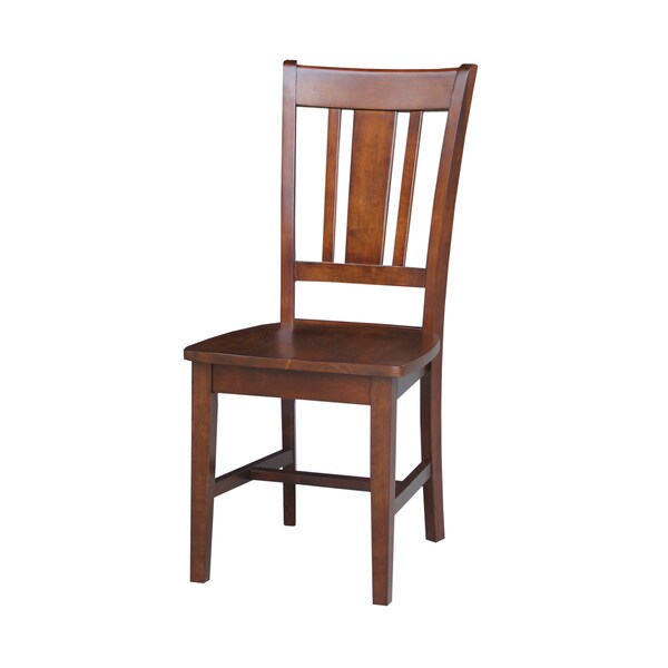 International Concepts San Remo Splatback Chair, Espresso - C581-10