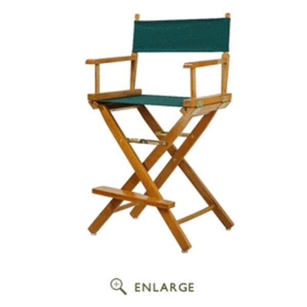 Betterbeds 220-05-021-32 24 in. Directors Chair Honey Oak Frame with Hunter Green Canvas - BE4248596