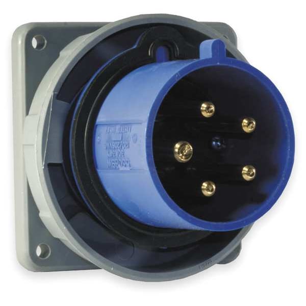 Hubbell IEC Pin and Sleeve Inlet, 60A, 120/208V - HBL560B9W