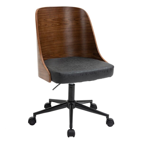 Kd Mobiliario OS Home & Office Chair, Black & Wood - KD2752125