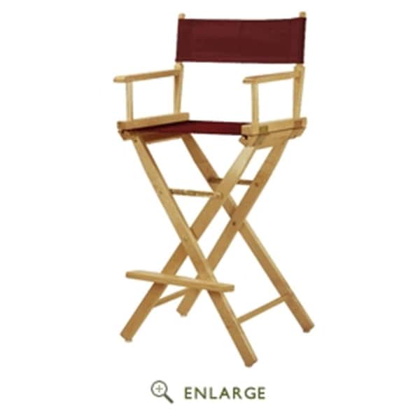 Casual Home 230-01-021-48 30 in. Directors Chair White Frame with Burgundy Canvas - 230-01/021-48