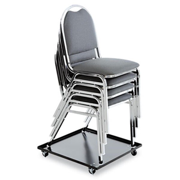 Fine-Line Stacking Chair Dolly  22-1/2w x 22-1/2d  Black - FI619655