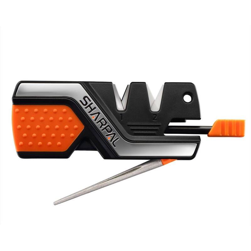 Sharpal 6-in-1 Pocket Knife Sharpener & Survival Tool, with Fire Starter, Whistle & Diamond Sharpening Rod, Repair Restore Hone - 101N