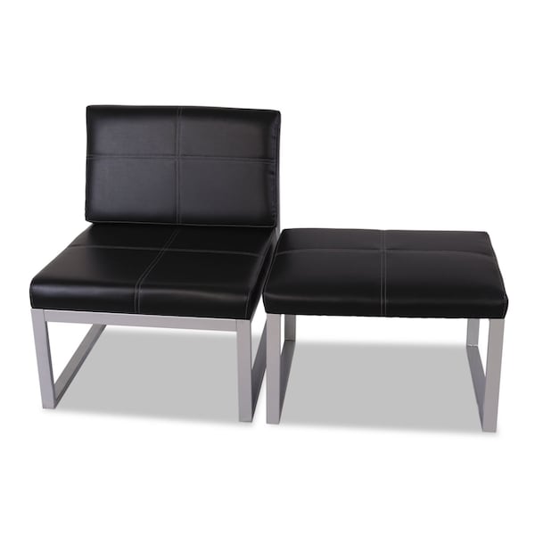 Alera Ispara Series Armless Chair, 26.57" W 31.1" H, No Arms - 9383G