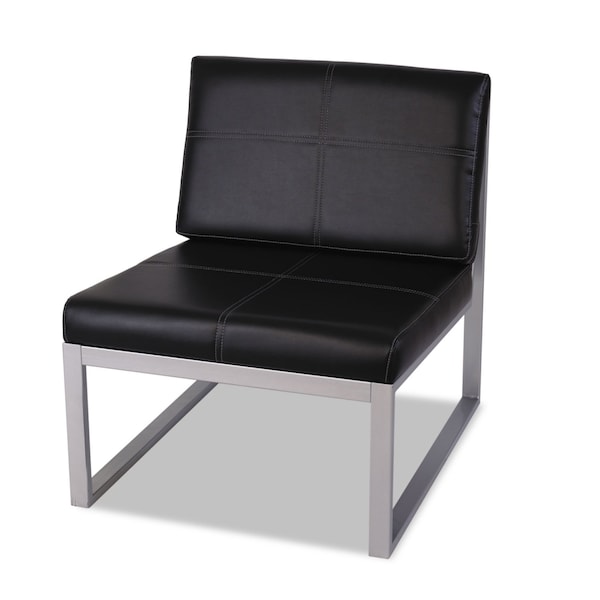 Alera Ispara Series Armless Chair, 26.57" W 31.1" H, No Arms - 9383G