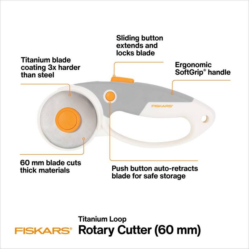 Fiskars Rotary Utility Knife with 60 mm Blade - 1065932