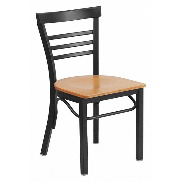 Flash Furniture Hercules Restaurant Chair, 17 in W 19-1/2" L 31-3/4" H - XU-DG6Q6B1LAD-NATW-GG
