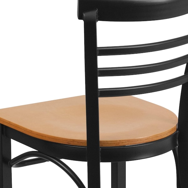Flash Furniture Hercules Restaurant Chair, 17 in W 19-1/2" L 31-3/4" H - XU-DG6Q6B1LAD-NATW-GG